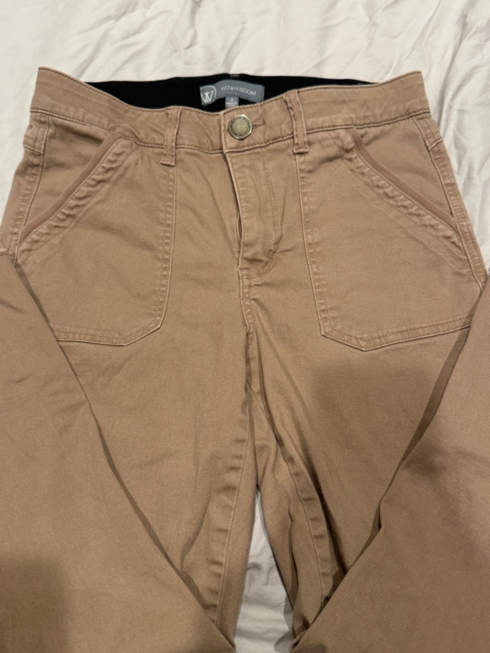 Wit & Wisdom Women's Cropped Khaki Utility Pants